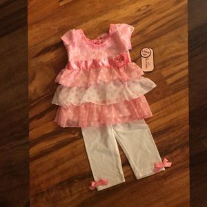 (NWT) Little Lass 18 month baby girl outfit